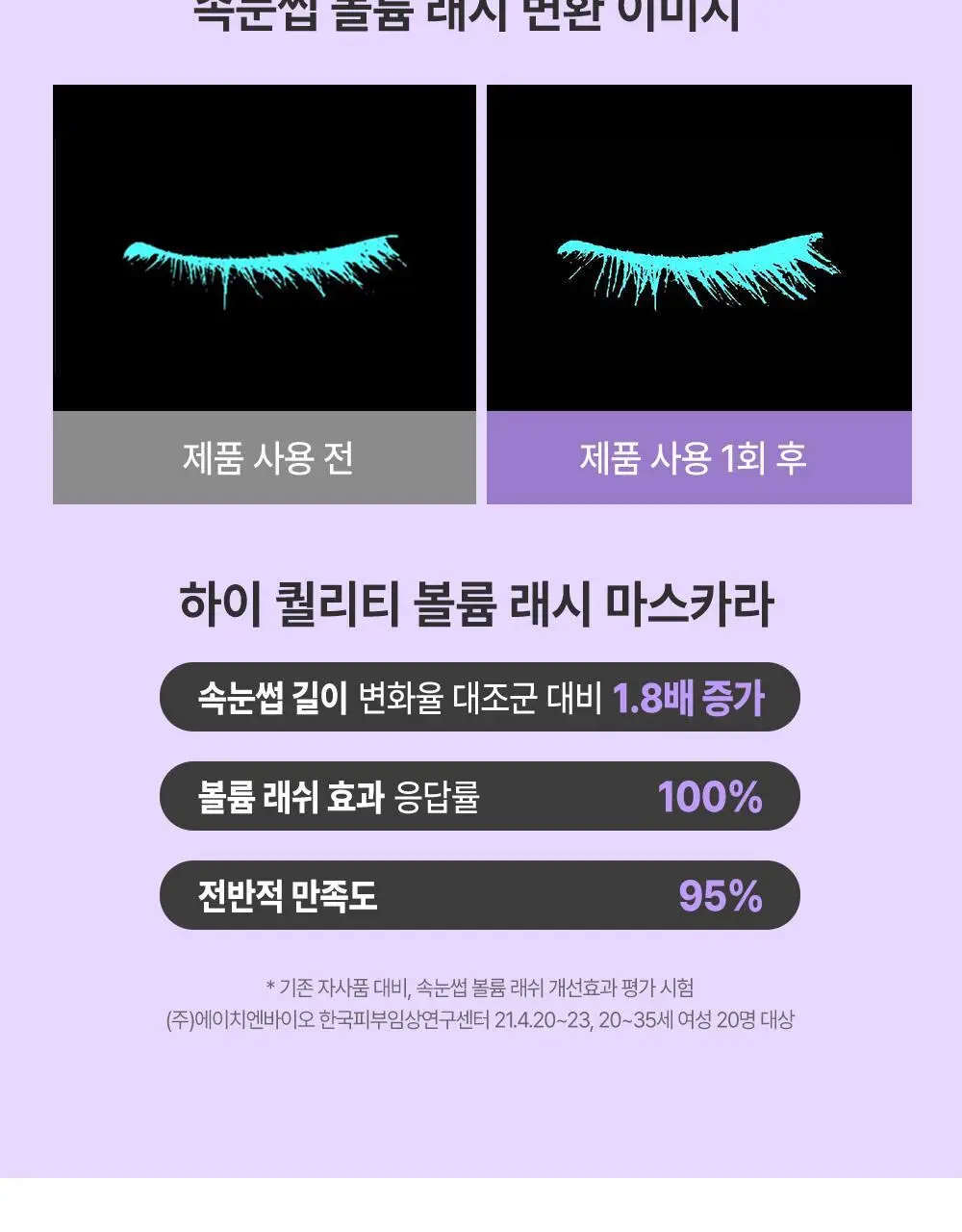 [롱래스팅] 키스미 프라임 마스카라 슈퍼 워터프루프 (단품) 상세페이지 9